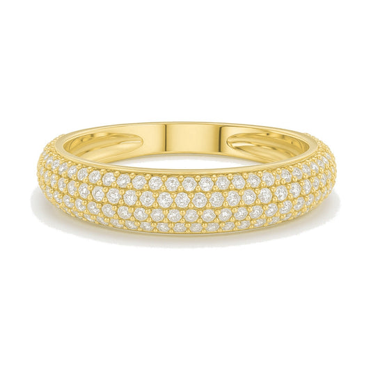 Lauren ring in 14K yellow gold with a lab-grown diamond