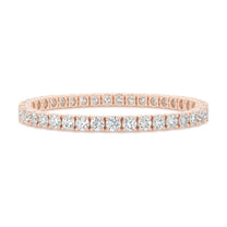 Ophelie bracelet in 14K rose gold with round-cut lab-grown diamonds