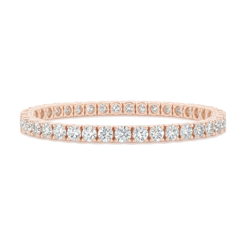 Ophelie bracelet in 14K rose gold with round-cut lab-grown diamonds