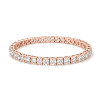 Ophelie bracelet in 14K rose gold with round-cut lab-grown diamonds