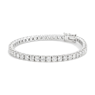 Ophelie bracelet in 14K white gold with round-cut lab-grown diamonds