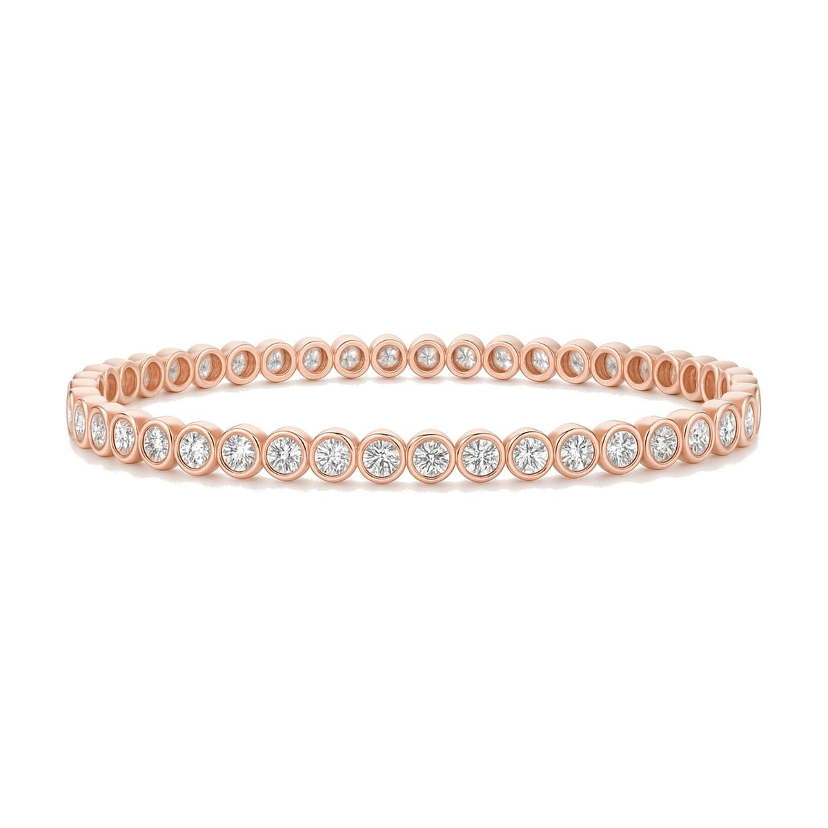 Pauline bracelet in 14K rose gold with a lab-grown diamond
