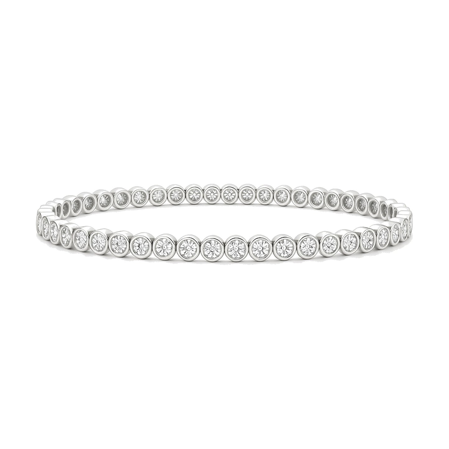 Pauline bracelet in 14K white gold with a lab-grown diamond
