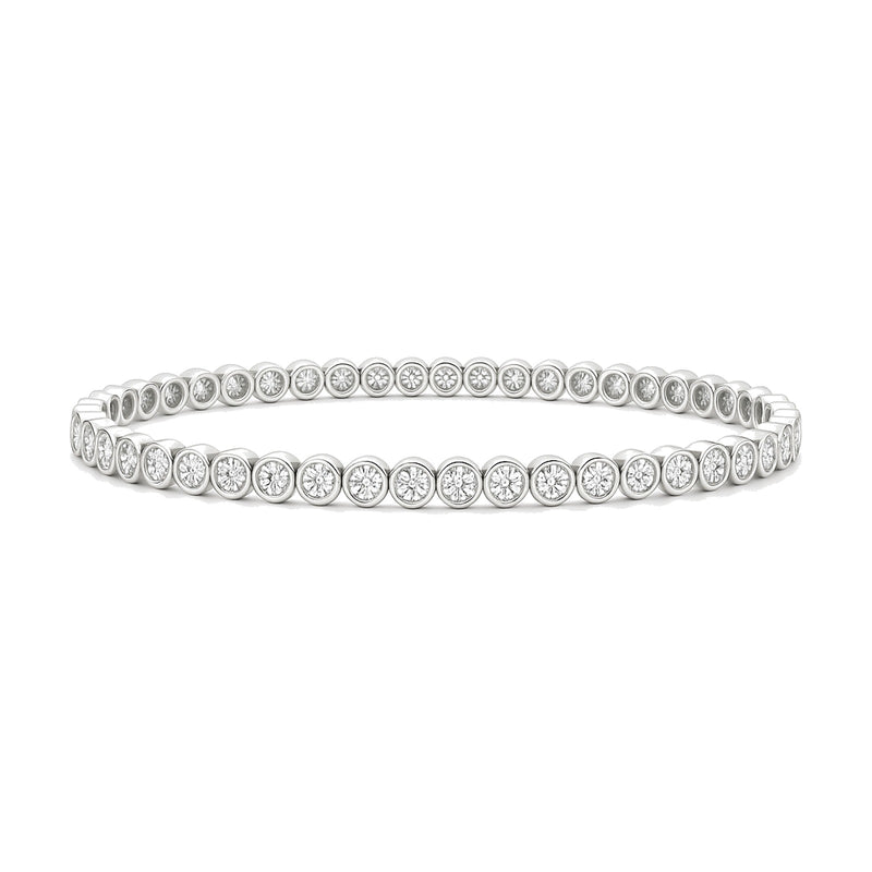 Pauline bracelet in 14K white gold with a lab-grown diamond
