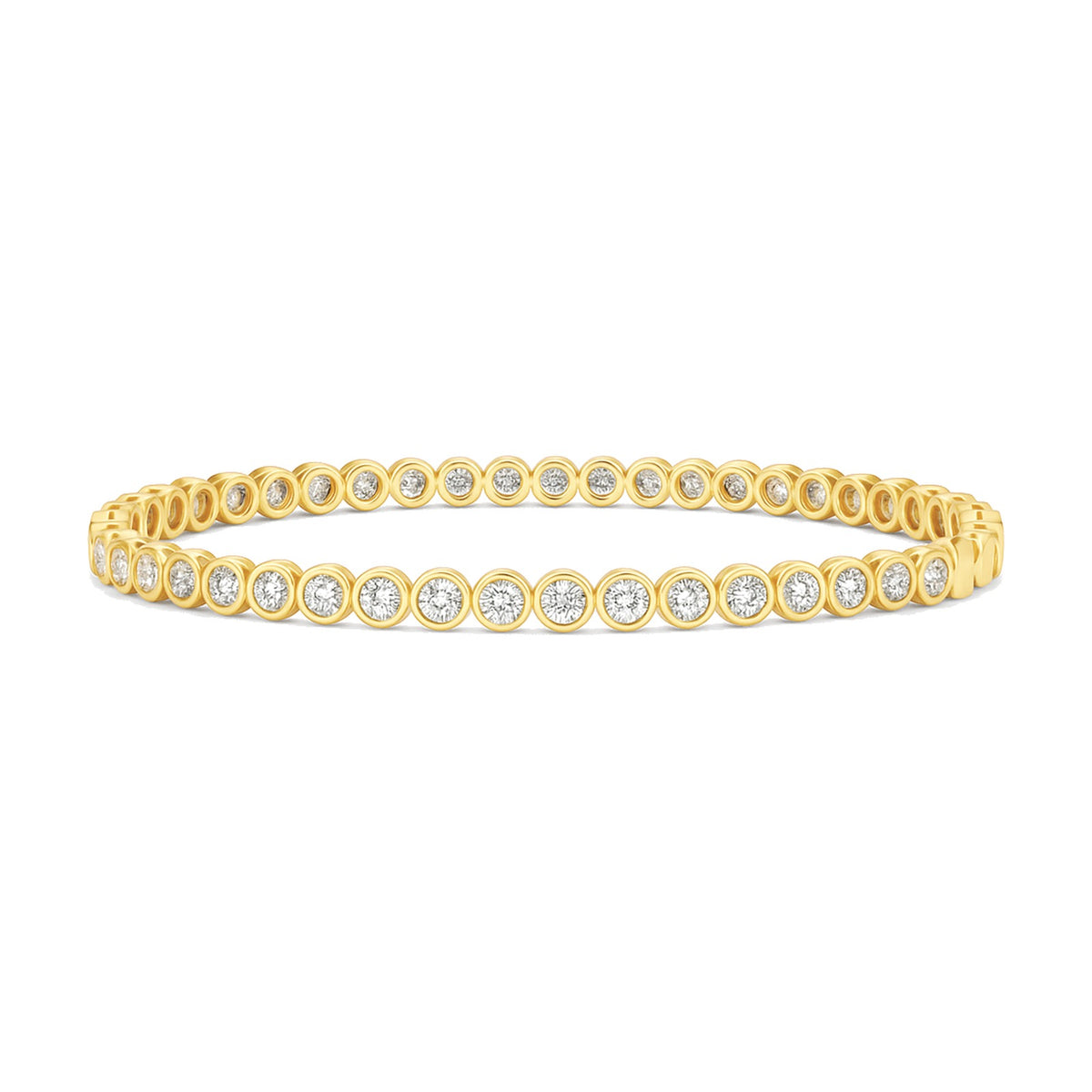 Pauline bracelet in 14K yellow gold with a lab-grown diamond