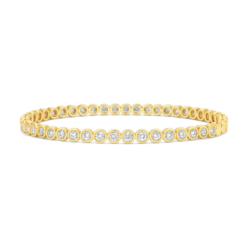 Pauline bracelet in 14K yellow gold with a lab-grown diamond