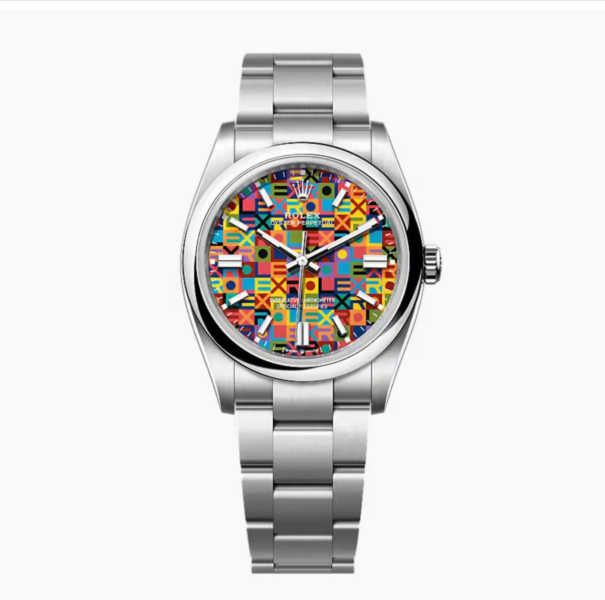 שעון Rolex Oyster Perpetual 36 עם לוח צבעוני בפלדת Oystersteel